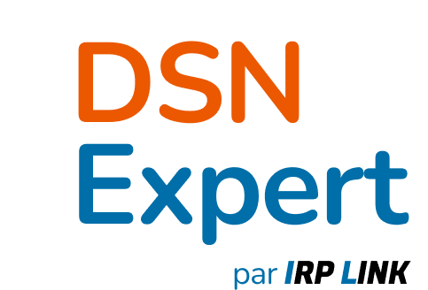 logo DSN Expert par IRP Link vertical
